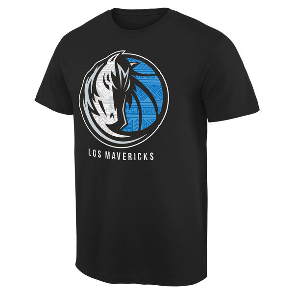 NBA Men Dallas Mavericks Noches Enebea TShirt  Black